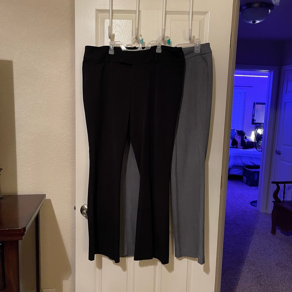 Merona bundle. Black and grey pants both size 14
